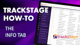 TrackStage's INFO Tab tutorial thumbnail