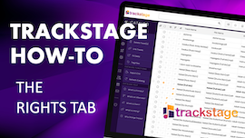 TrackStage's RIGHTS Tab tutorial thumbnail